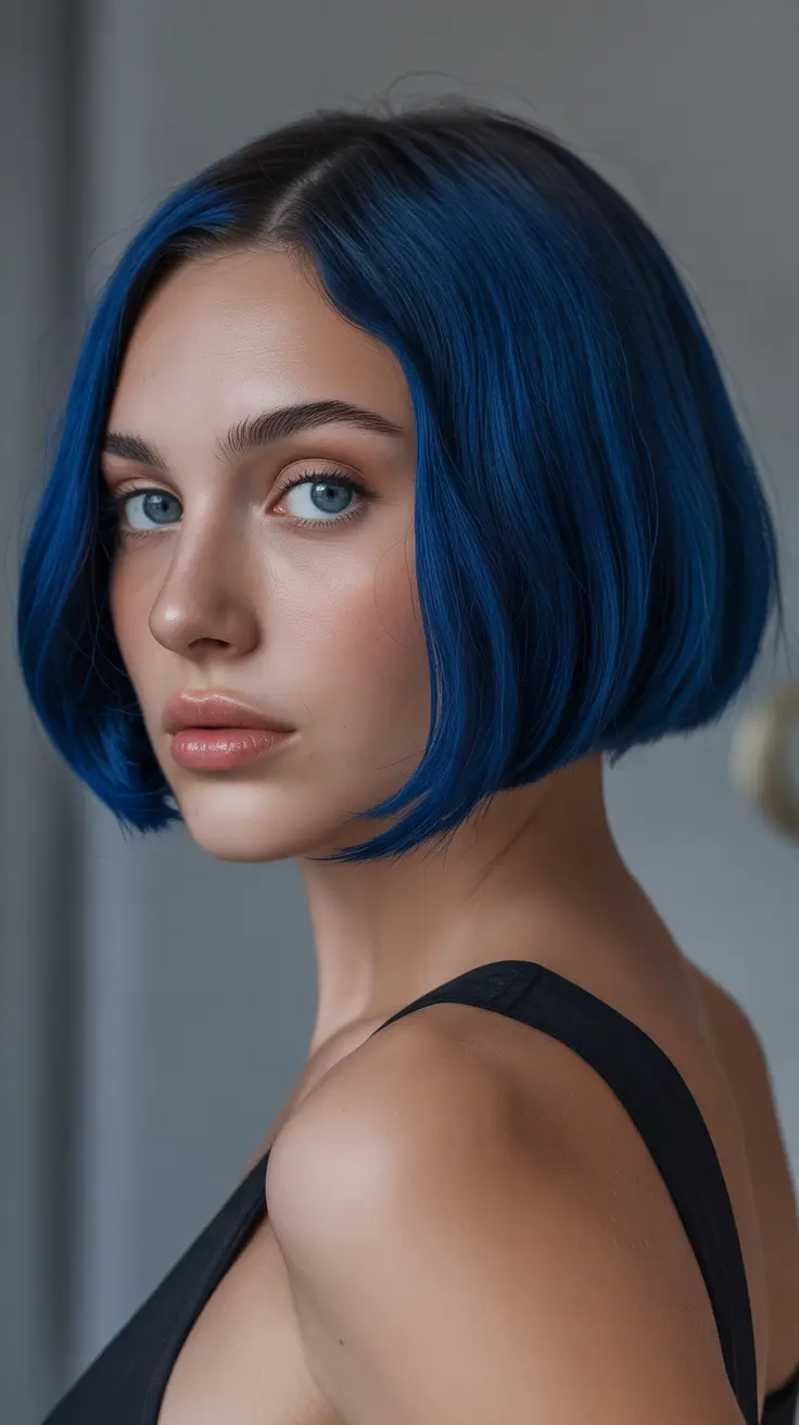 Black hair Indigo Noir Bob