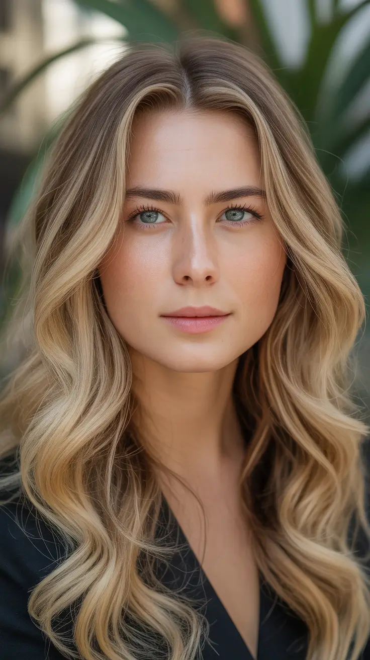 Brunette Rooted Honey Balayage