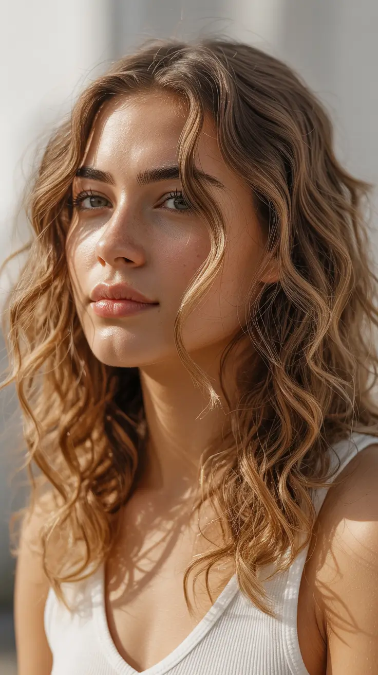 Light Brown Golden Honey Glow