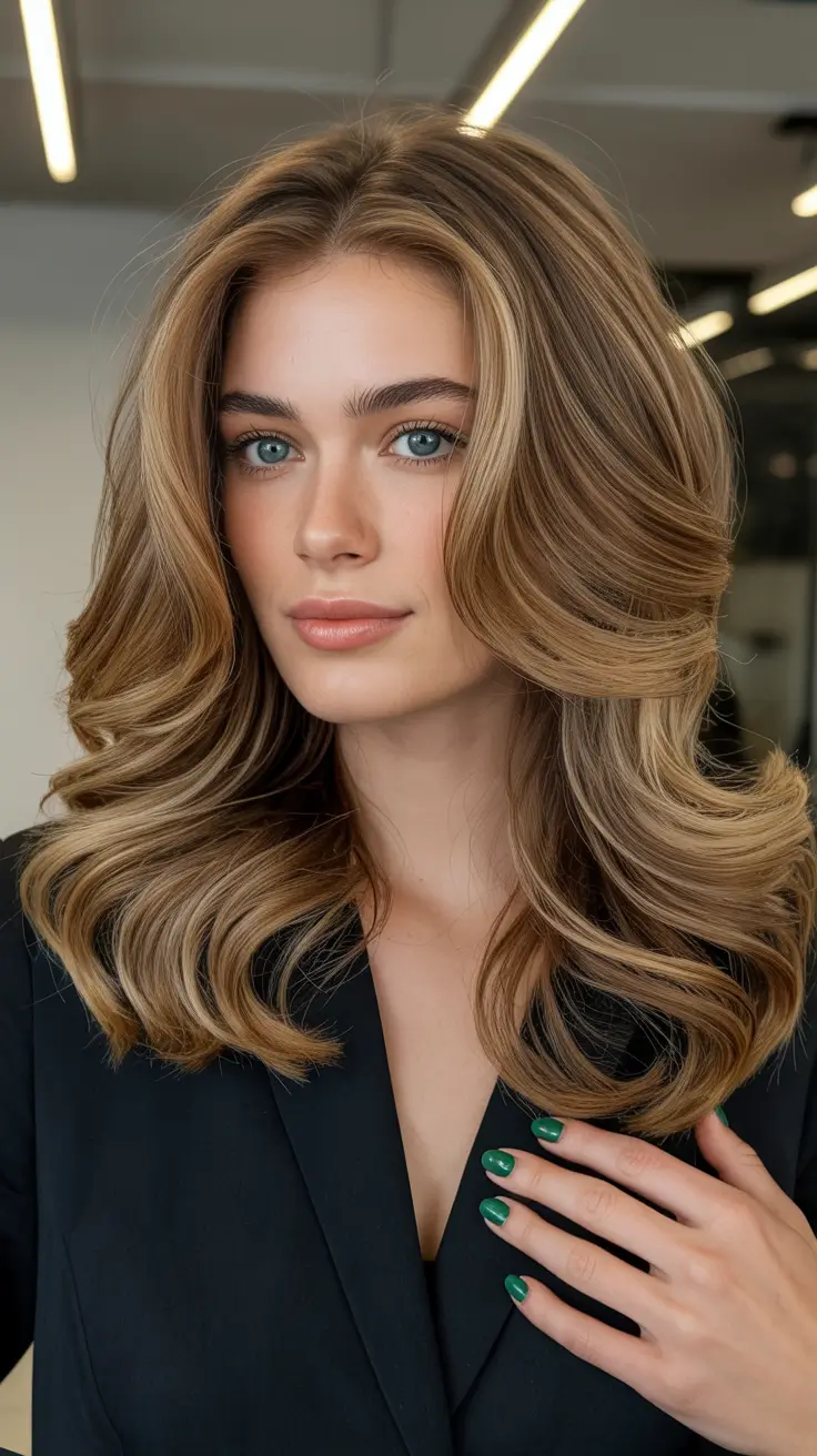 solid brown Caramel Layers with Subtle Shine