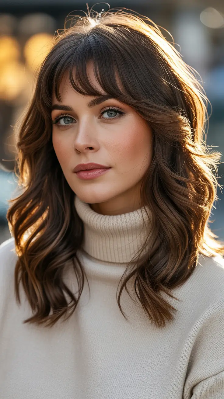 Curtain bangs hairstyle 2026