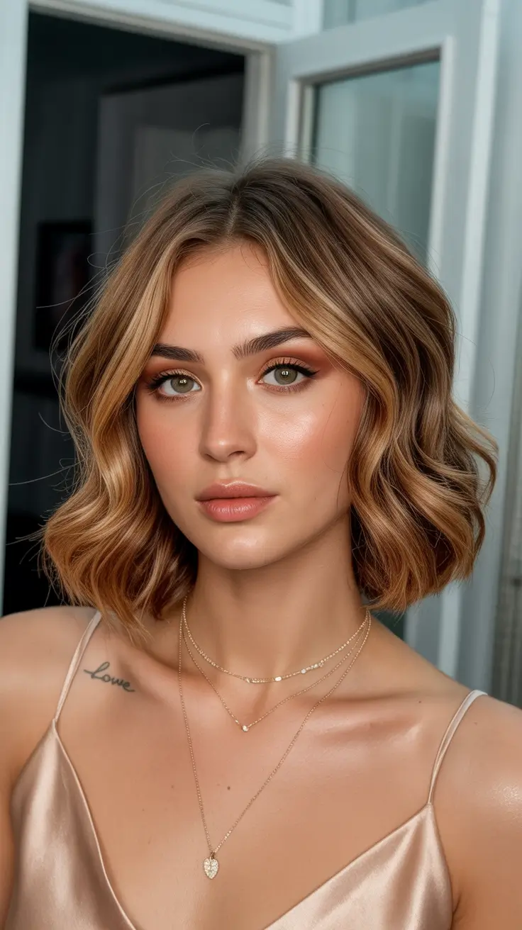 Short wavy hairstyle 2026