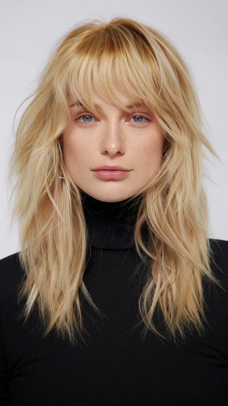 21 Honey blonde hair color 2026 Honey-Toned Modern Shag