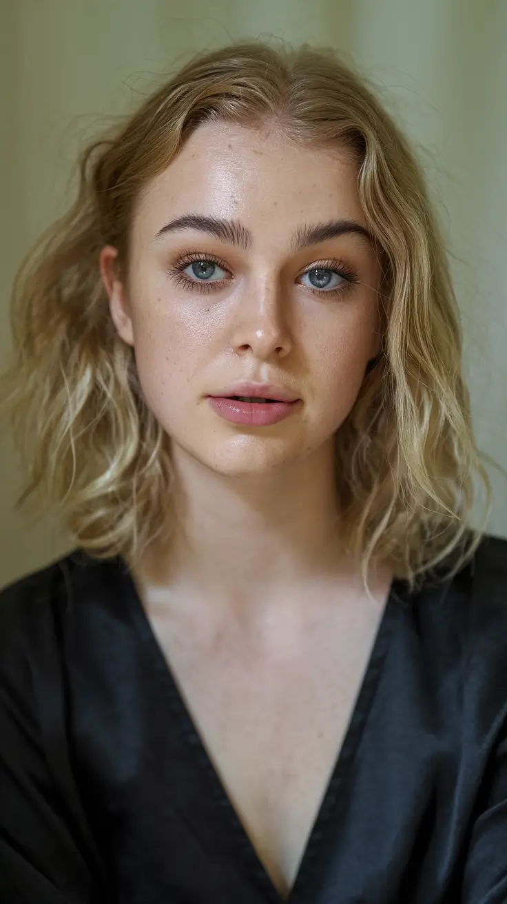 21 Honey blonde hair color 2026 Soft Honey Tousled Bob