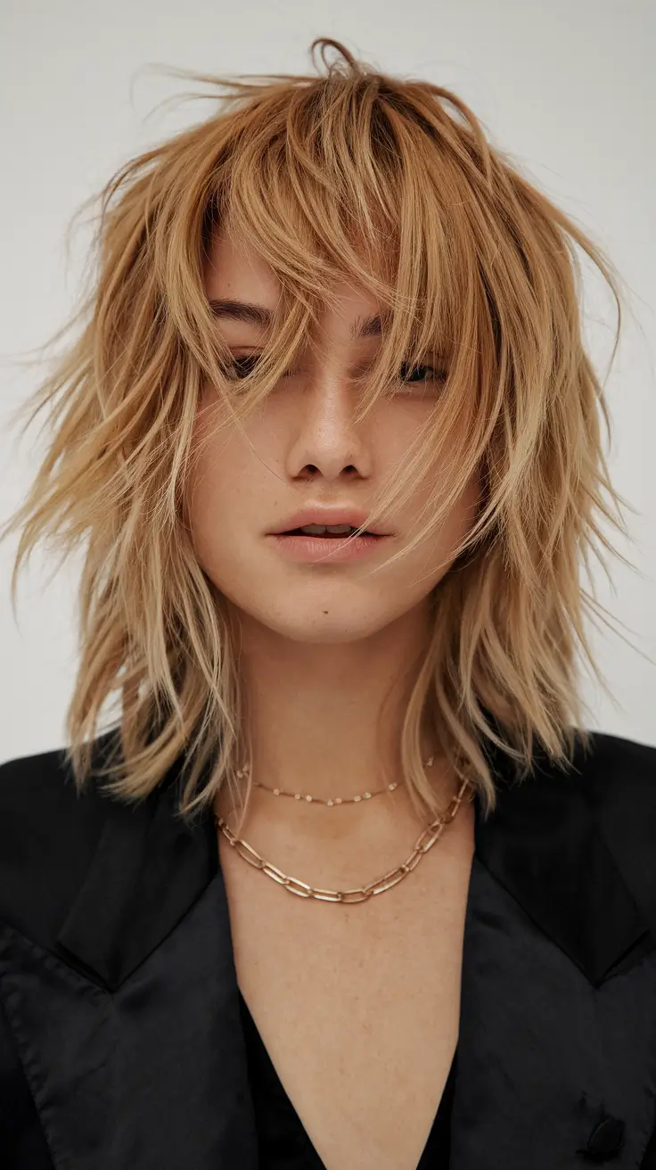 21 Honey blonde hair color 2026 Textured Honey Layers