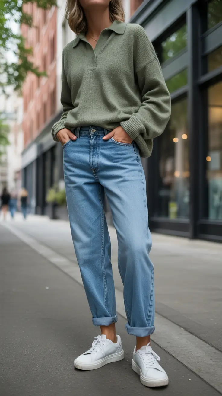 Jeans outfit inspiration 2026 Relaxed Weekend Cool in Easy Blue Denim