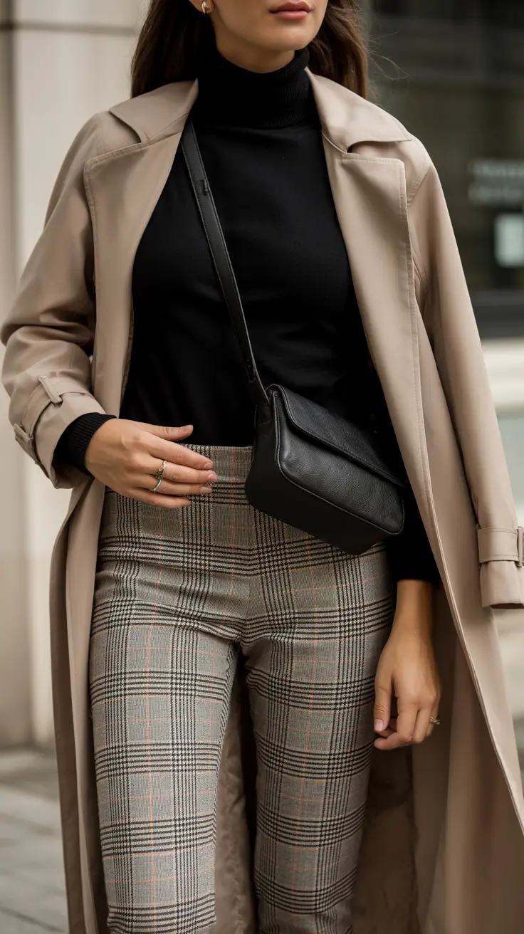 Legging outfit inspiration 2026 - Classic Neutrals with Modern Tailoring