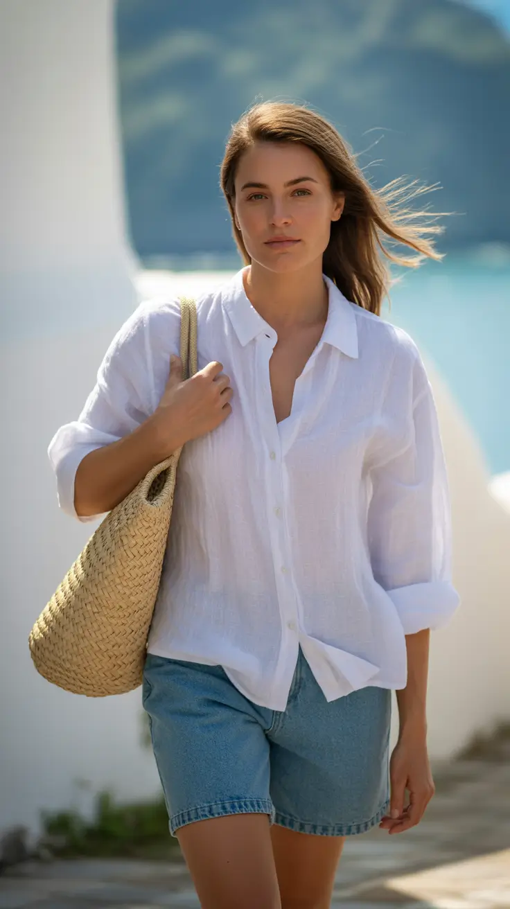 Casual Mom Outfit Seaside Ease