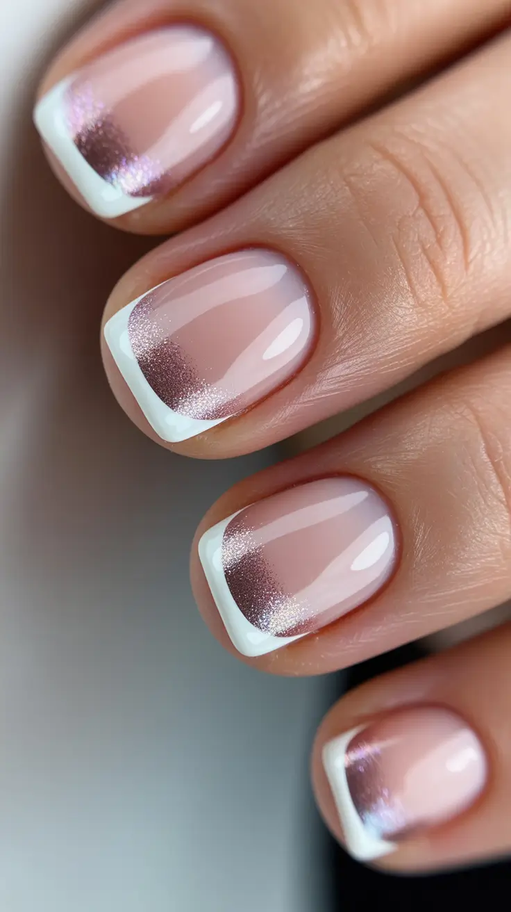 Simple Frosted French Sparkle 2025