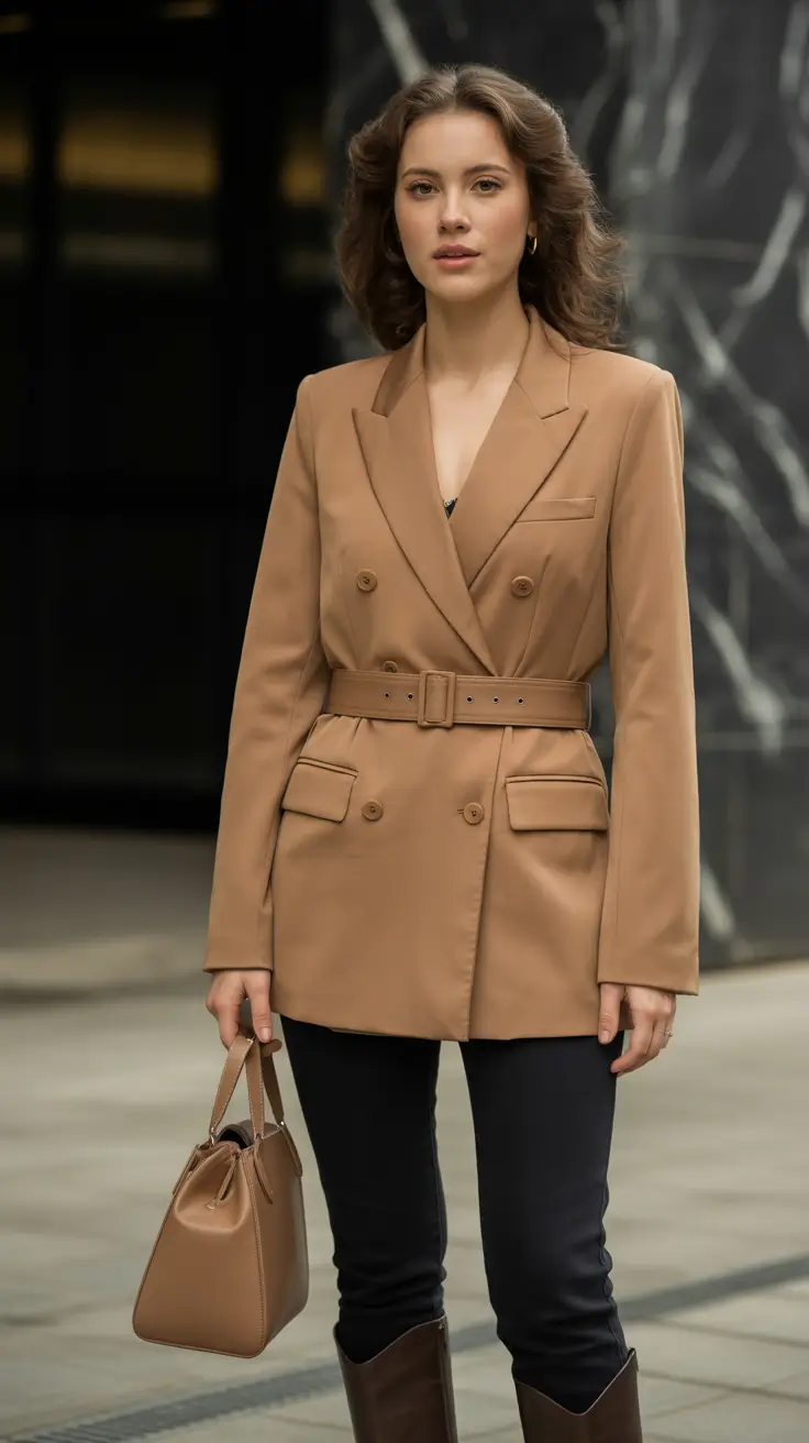 November Power Neutral – Tailored Camel Confidence