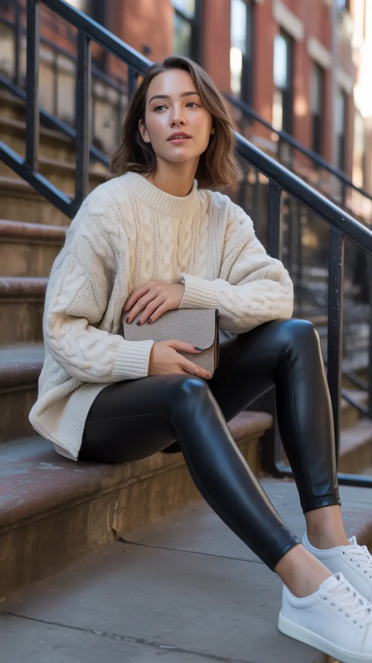 October Leather and Knit - The Downtown Uniform