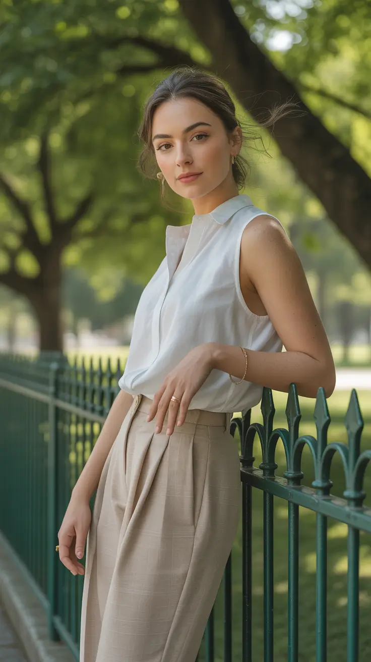 Summer tourist aesthetic Effortless Linen for a Summer Tourist Aesthetic