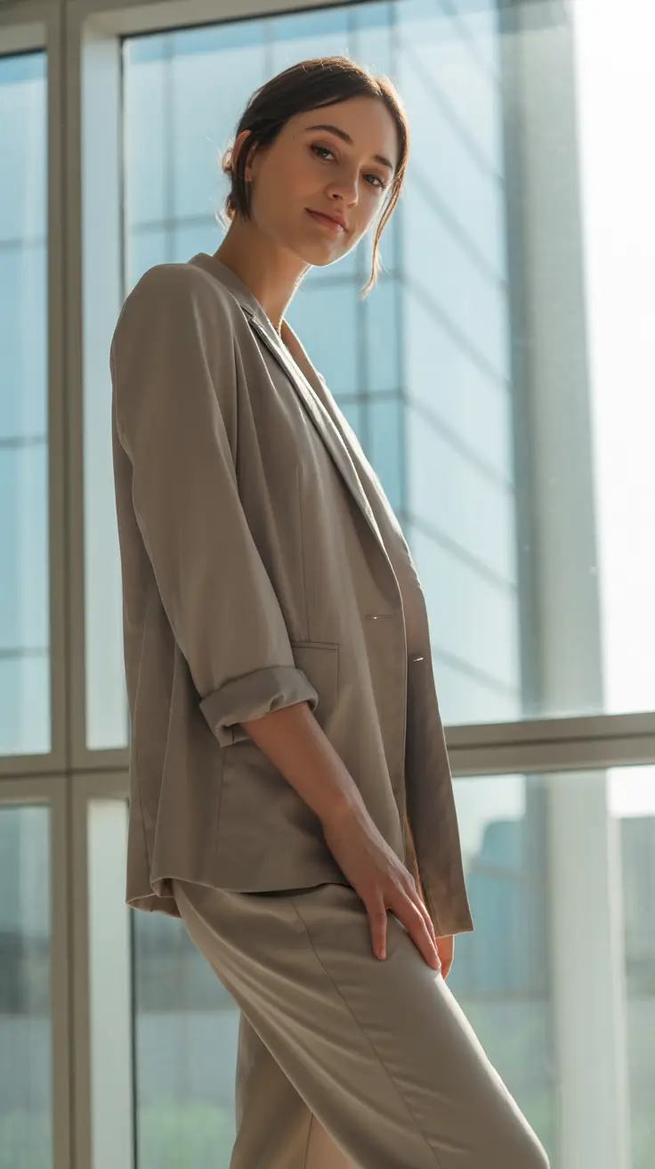 Office outfit inspiration for work 2026 Soft-Power-Suiting-in-Neutral-Tones