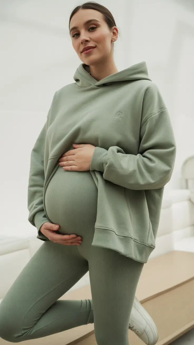 Summer comfy Sporty Sage Streetwear