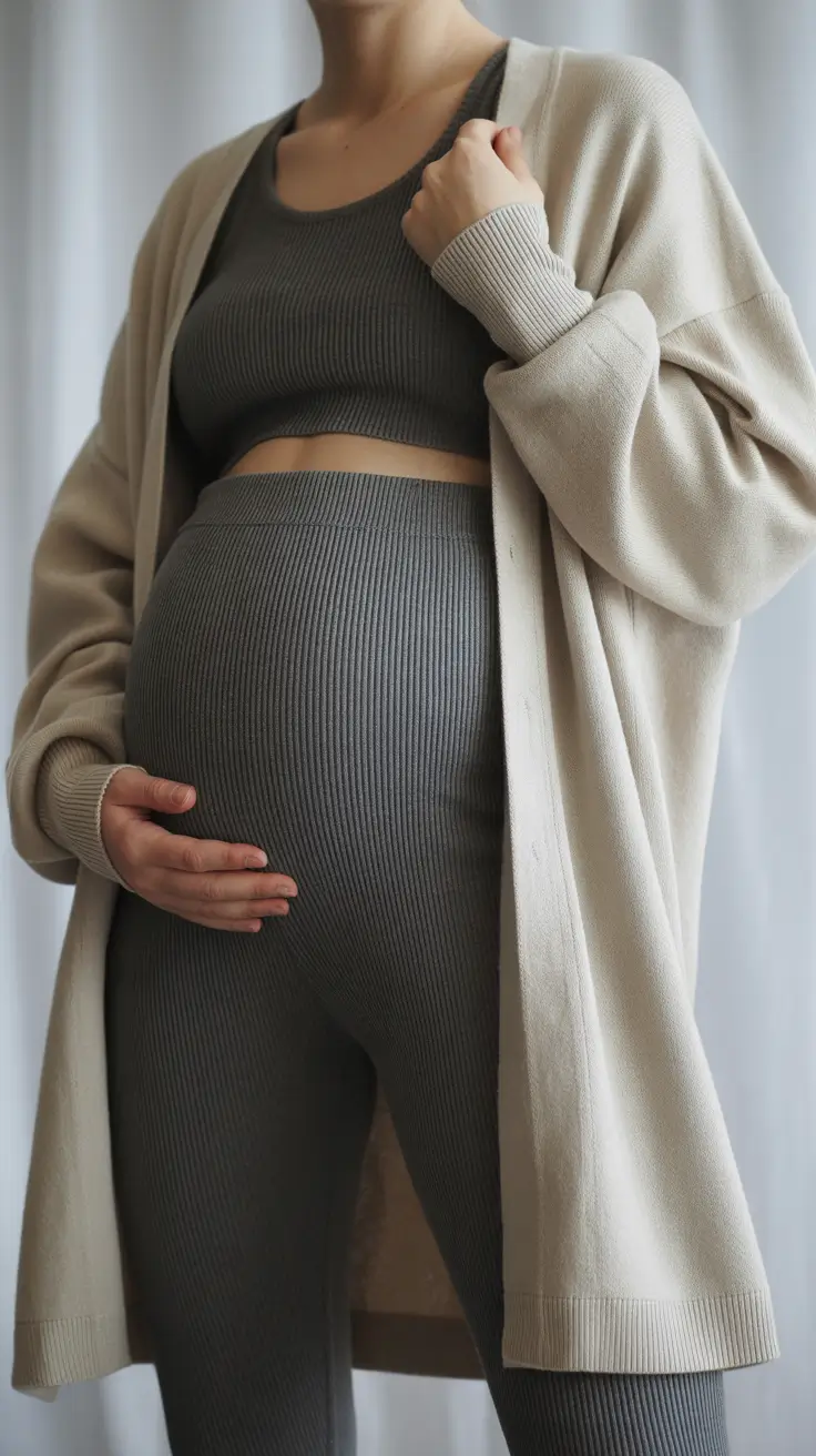 Summer comfy Cozy Layers in Monochrome Harmony