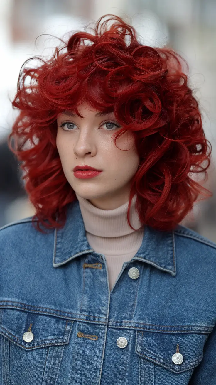 Ruby Crimson Power Curls