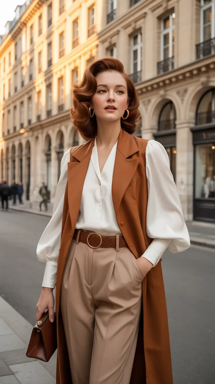 Caramel Autumn Simple Trendy Outfit 2026