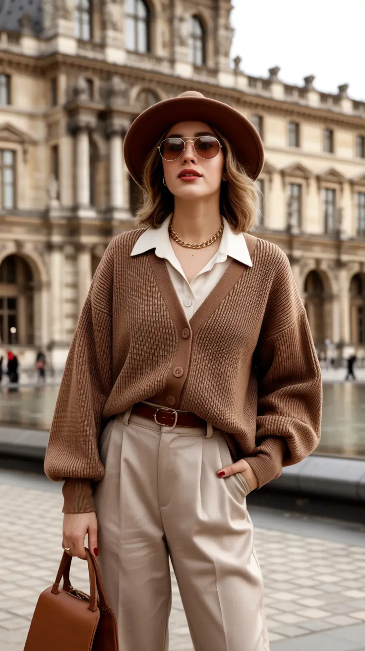 Relaxed Luxe Layers Autumn Streetwear Trendy Outfit 2026