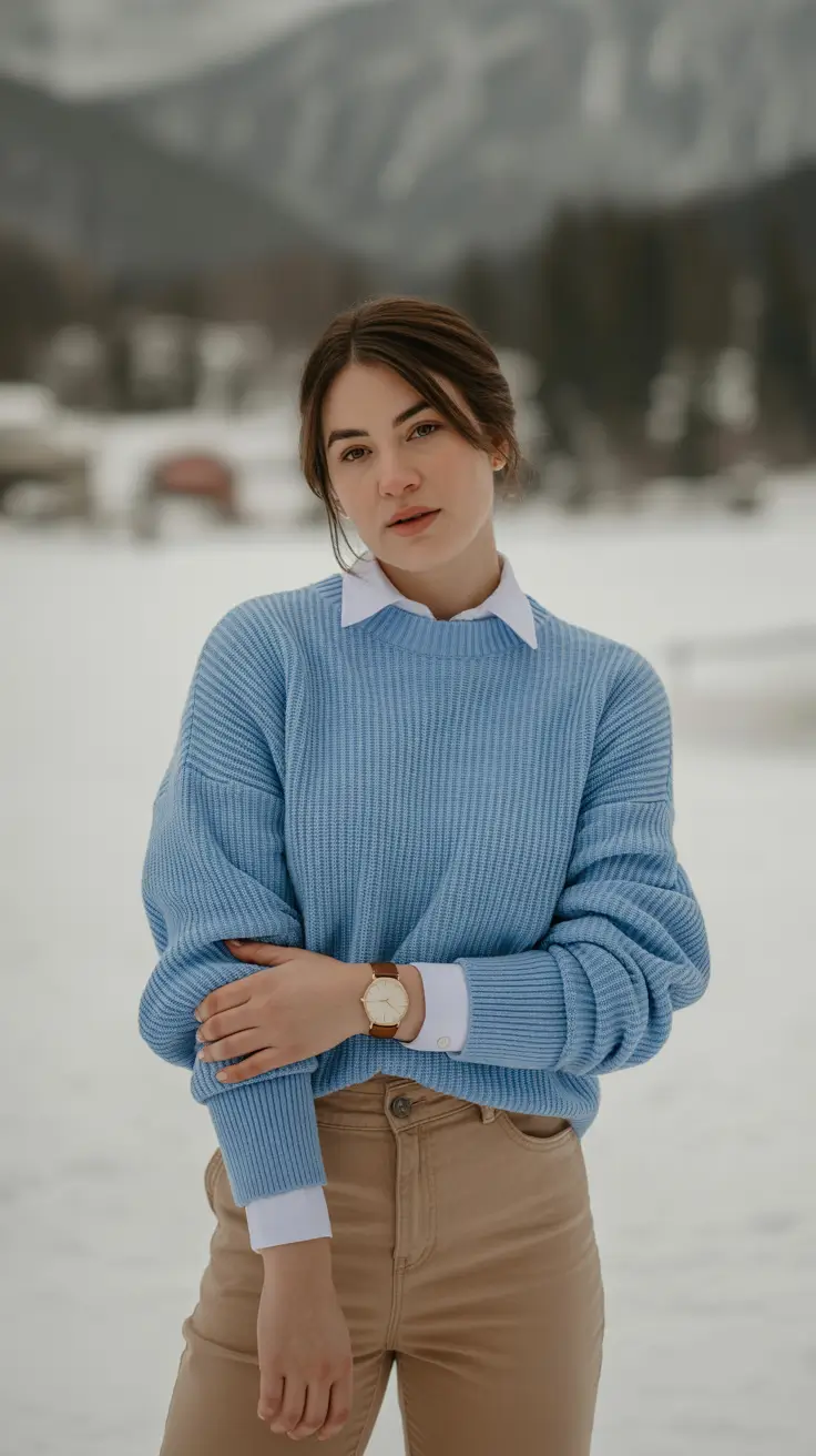 Frosted Serenity Casual Beach Greece Trendy Outfit 2026