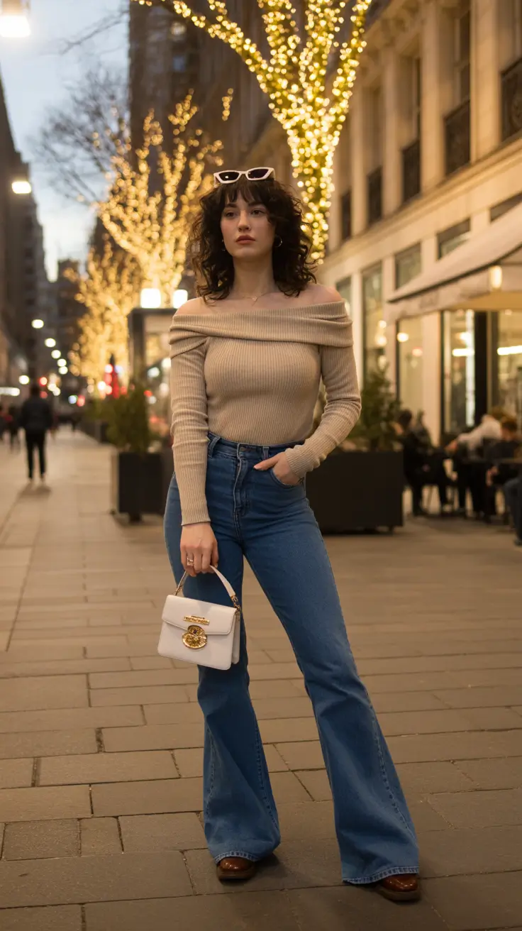 Evening Y2K Glow Streetwear Trendy Outfit 2026