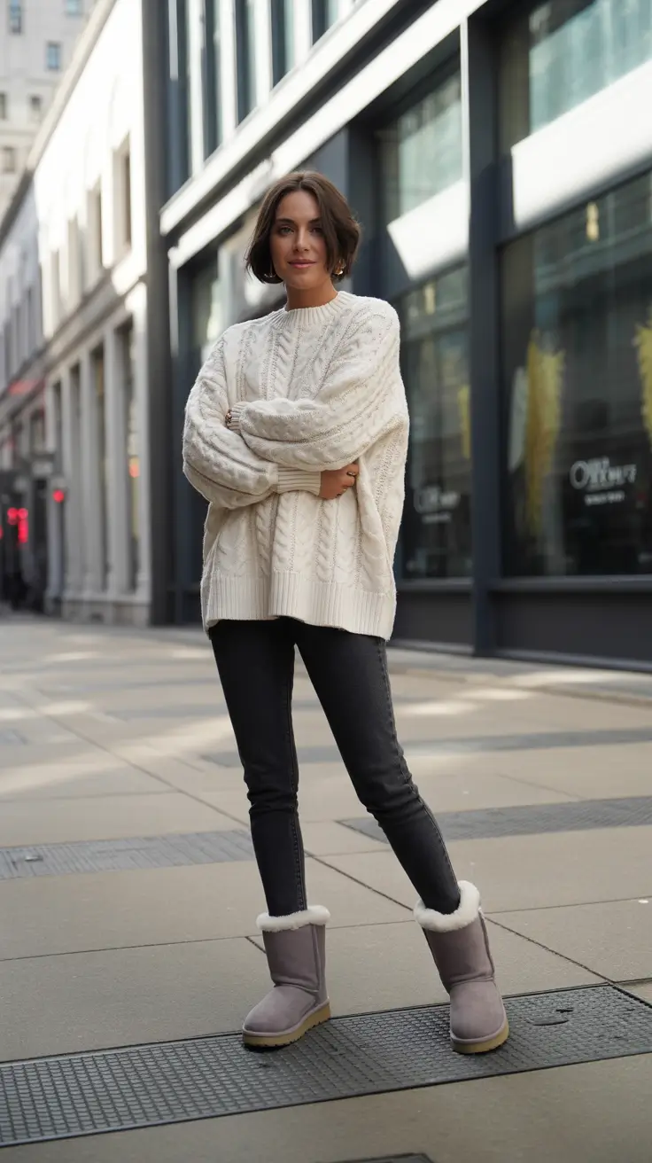 Gray Botas Sweater Weather Charm