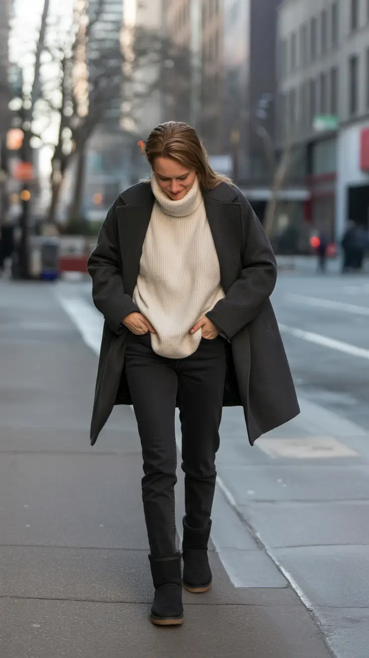 Black Dark Brown Botas Urban Cool Outfit