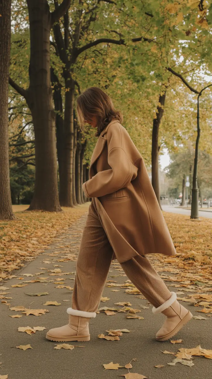 Beige Sand Monochrome Layers Outfit