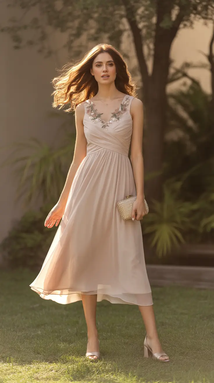 Boho Country Italian wedding guest outfit