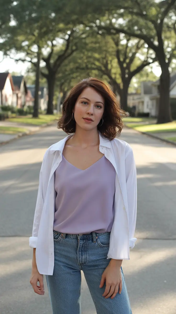 Street styles Lavender Layers