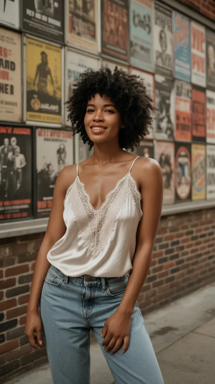 Street styles Lace & Denim Nostalgia