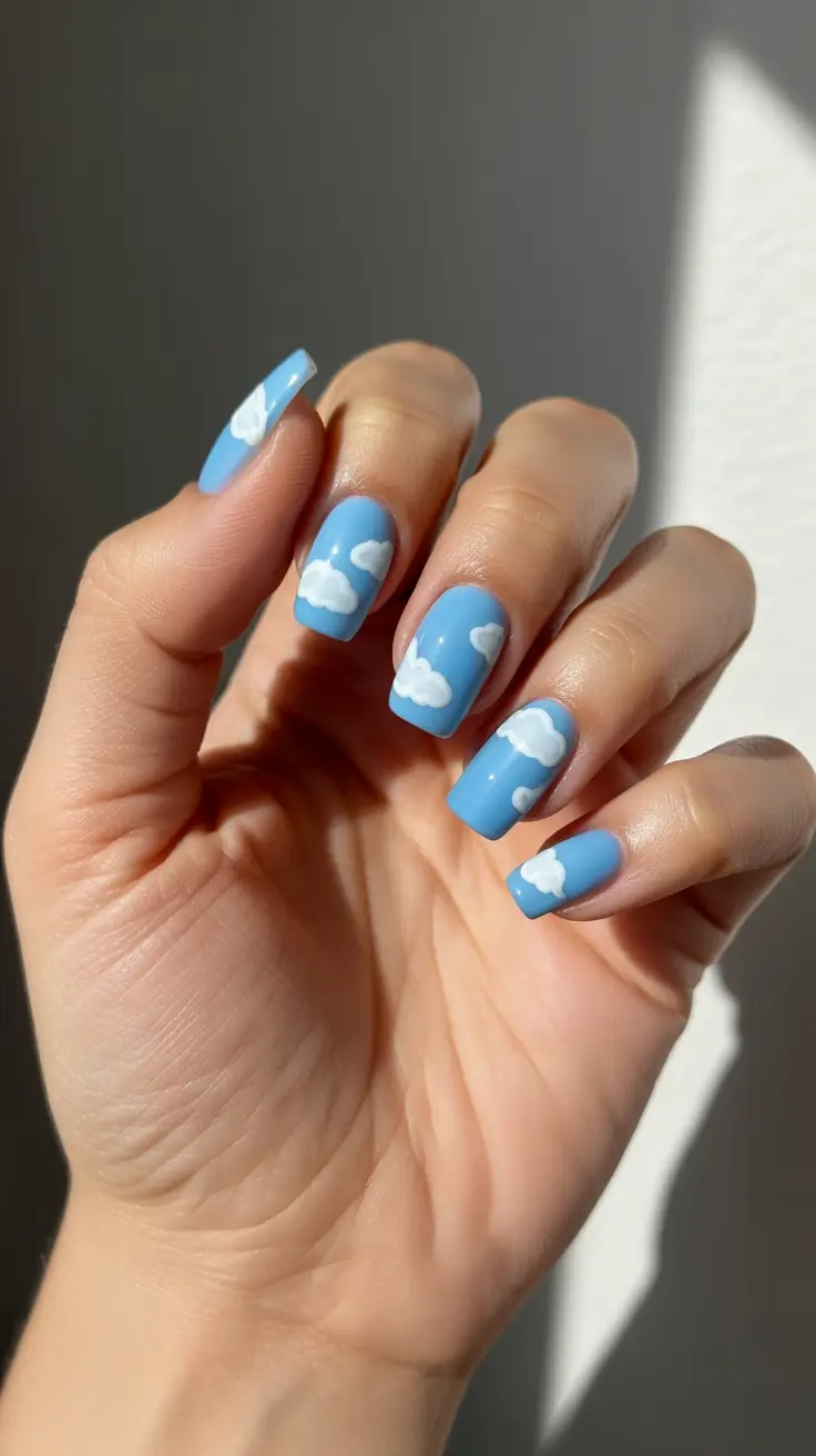 acrylic-nails-2026-Soft-Blue-Skies-With-Cloud-Art