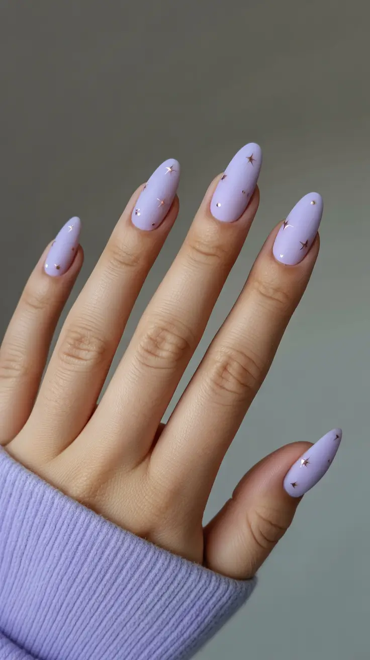 acrylic-nails-2026-Lavender-Stars-on-Almond-Tips