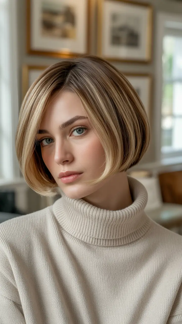 Bob haircut inspiration 2026 Classic Rounded Bob With Soft Volume