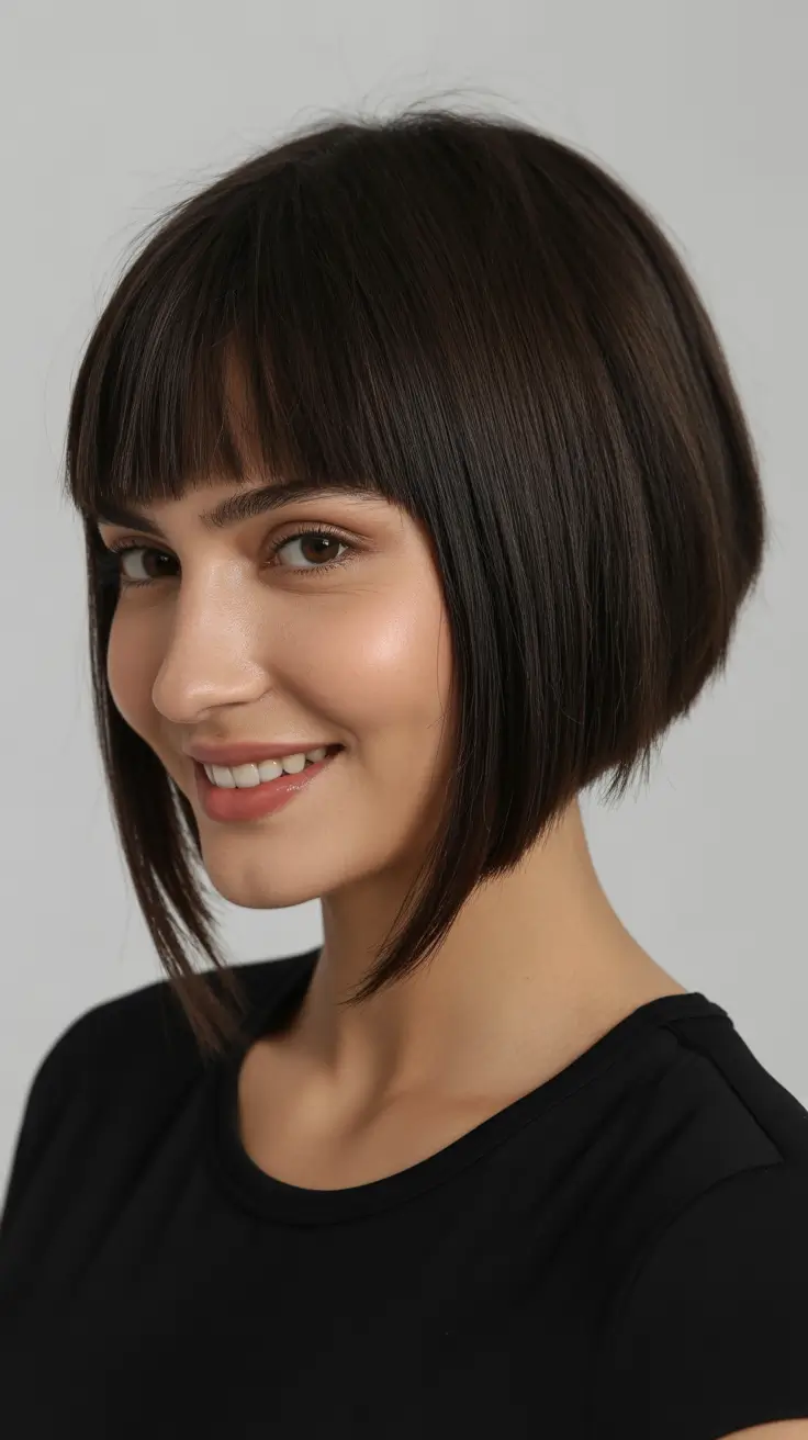 Bob haircut inspiration 2026 Refined Minimalist Bob With Side Part