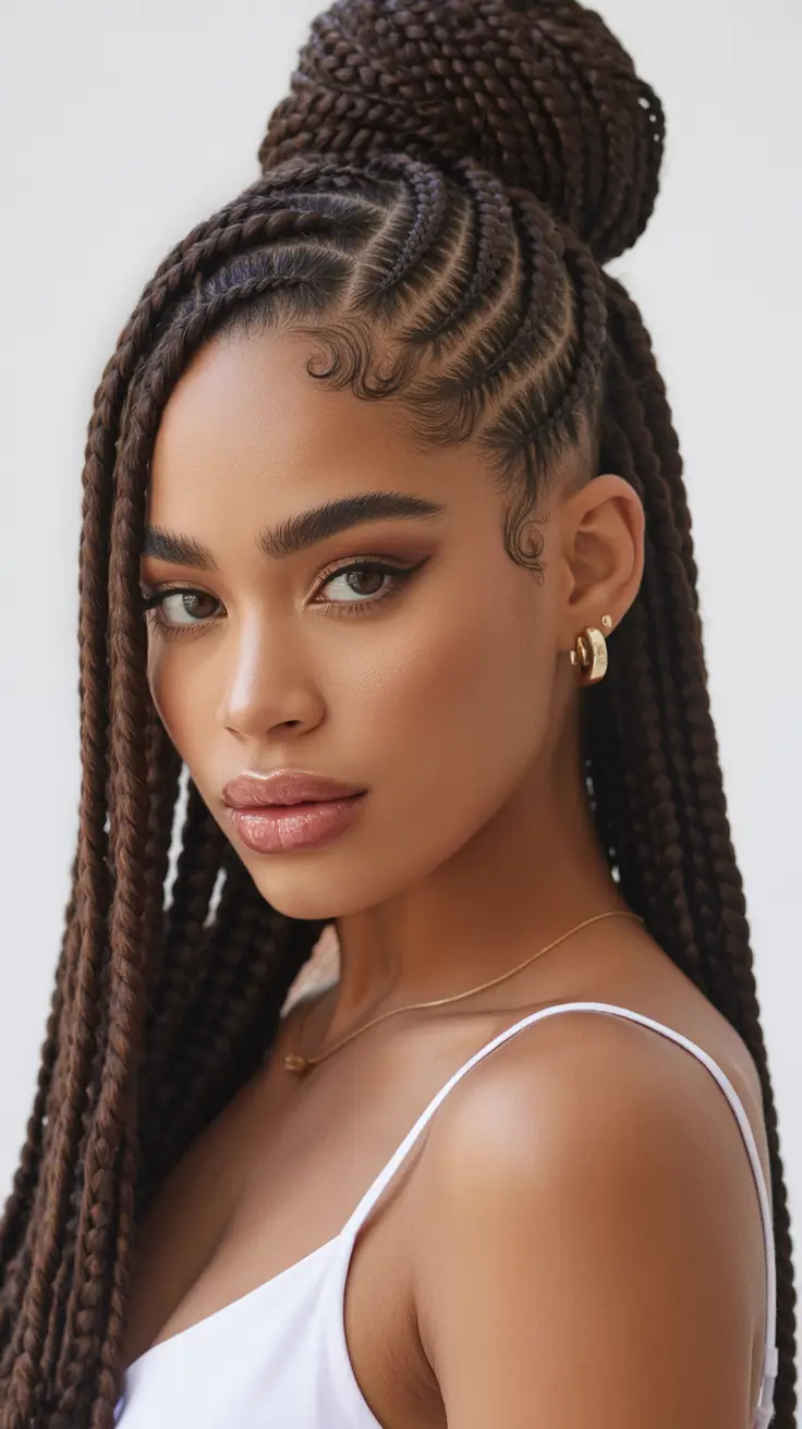 boho-knotless-braid-Half-Up-Boho-Knotless-Braids