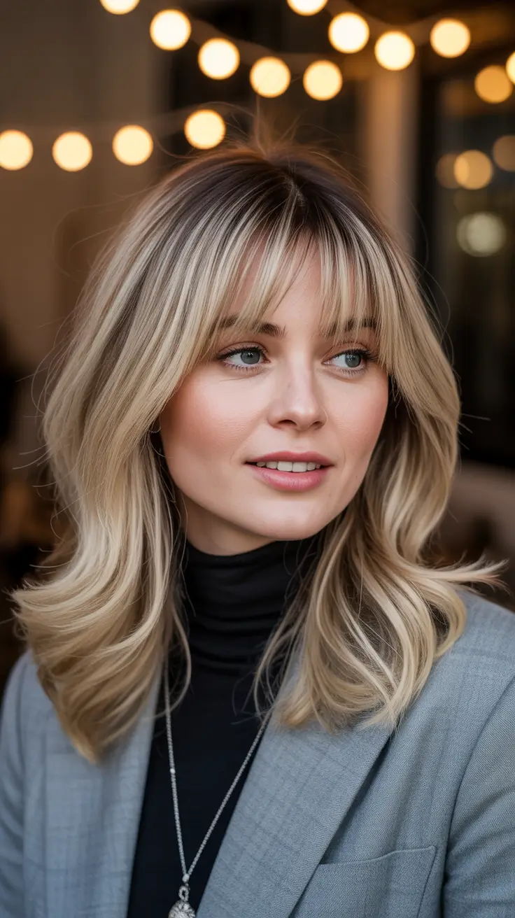 Butterfly haircut inspiration 2026 Honey Blonde Business Glow