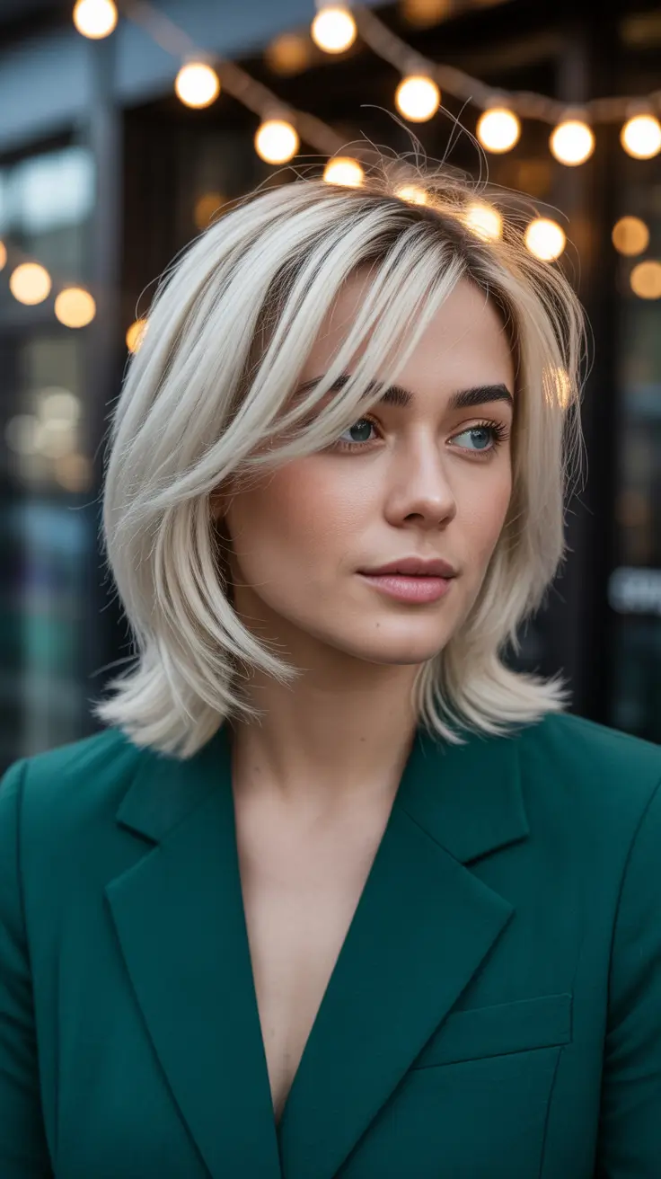 Butterfly haircut inspiration 2026 Platinum Elegance with an Edge