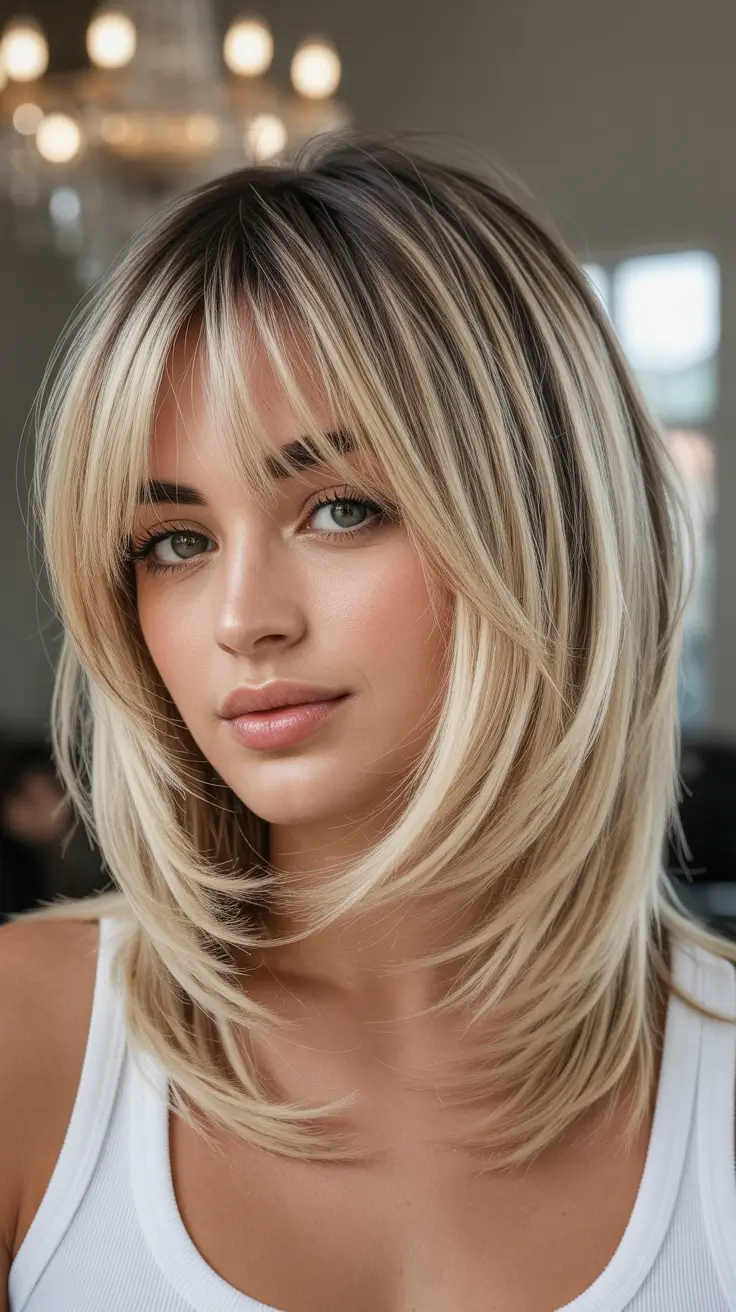 Butterfly haircut inspiration 2026 Champagne Glow Layers