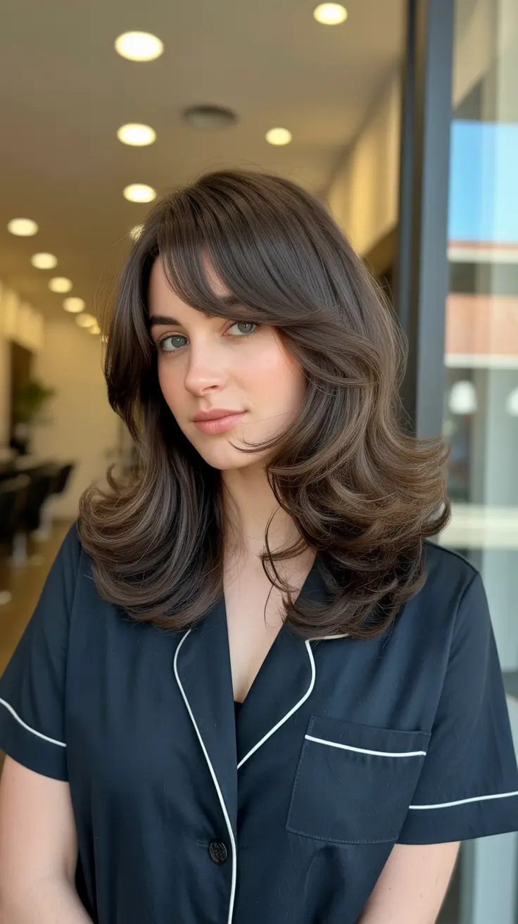 Butterfly haircut inspiration 2026 Classic Brunette Revival