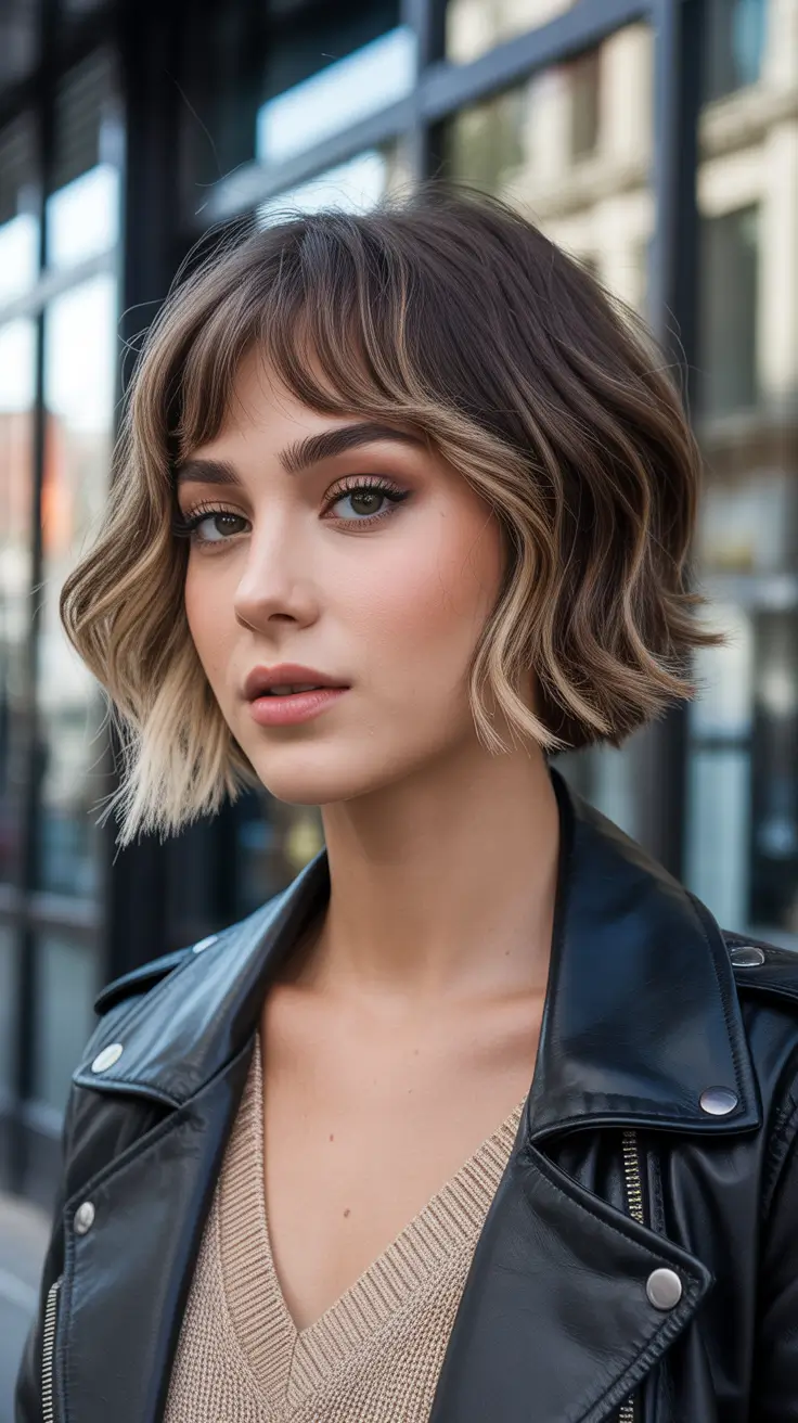 Choppy bob haircut inspiration 2026 - Short Tousled Bob with Wispy Bangs