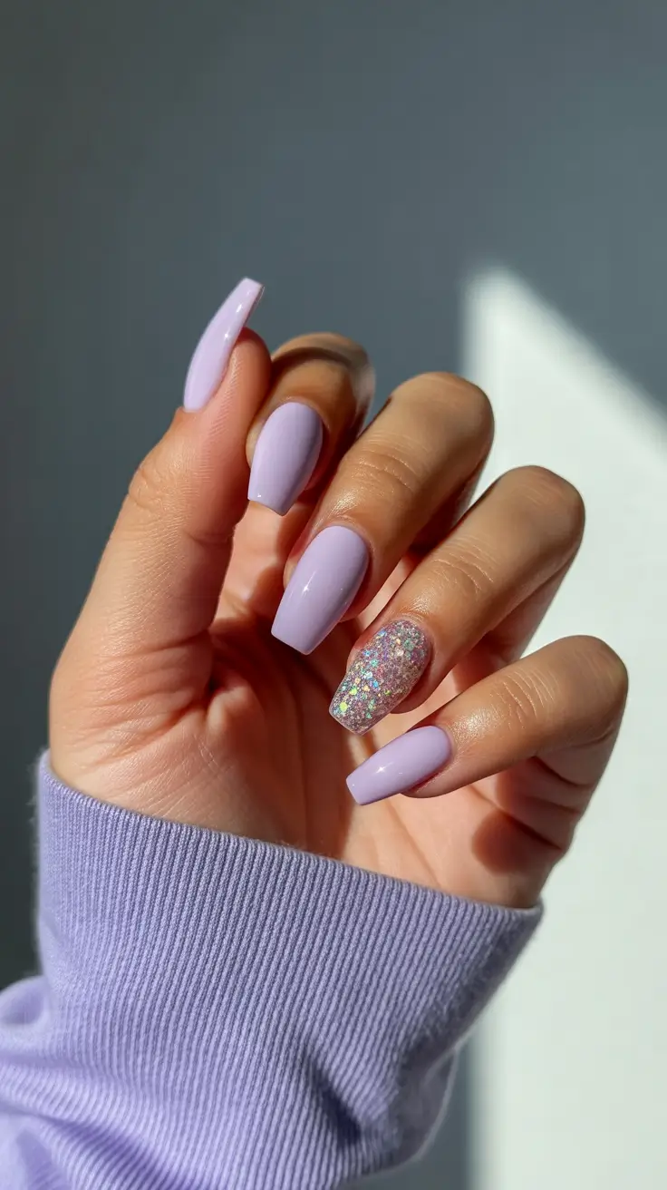 21-new-coffin-nails-2026-Lilac-Dream-Coffins-With-Holographic-Sparkle