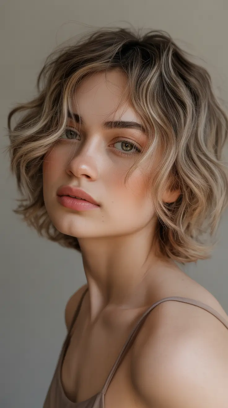 Medium hair Soft Tousled Bob