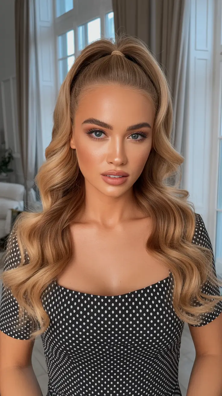 Medium hair Classic Glam Ponytail with a Twist