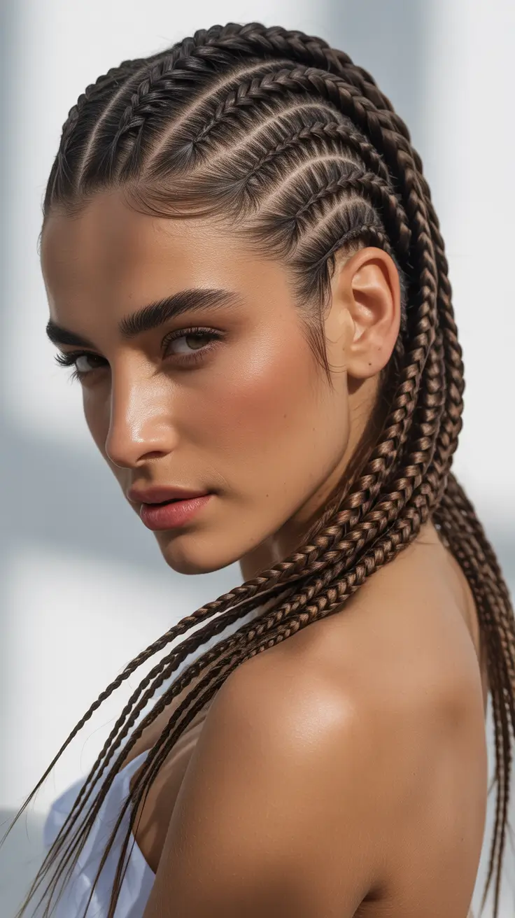 Braids Bold Cornrow Elegance