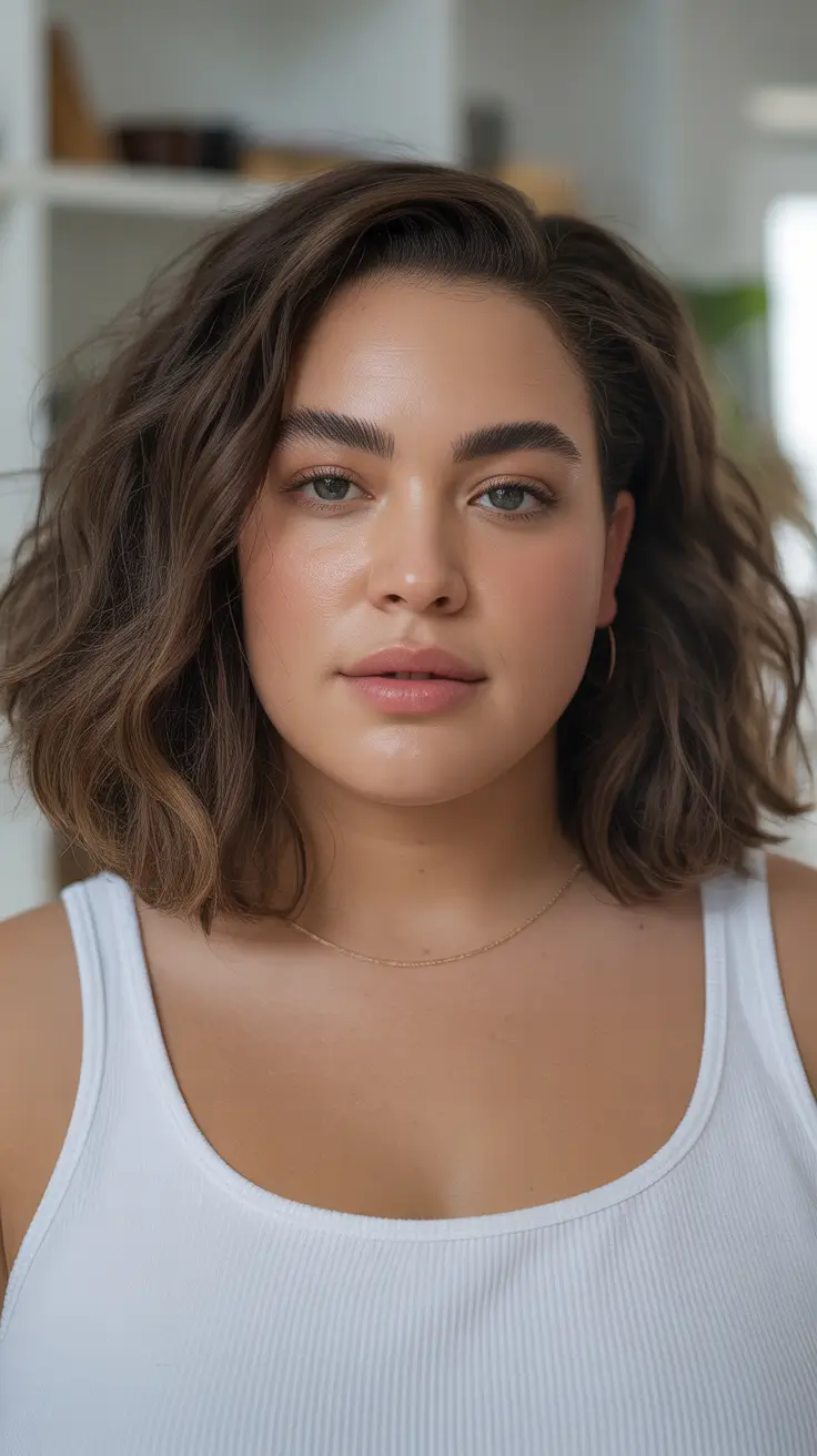 Lob haircut Textured Lob with Effortless Waves