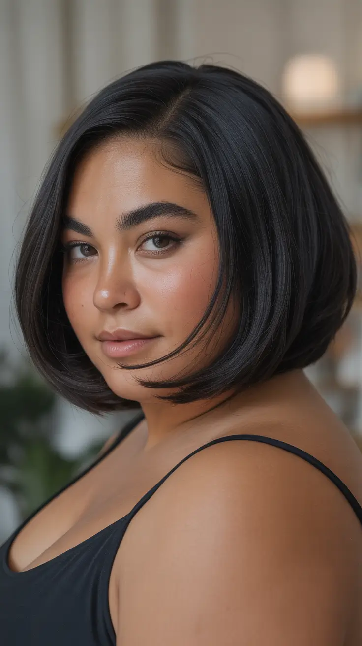 Angled bob Classic Rounded Bob with a Modern Edge