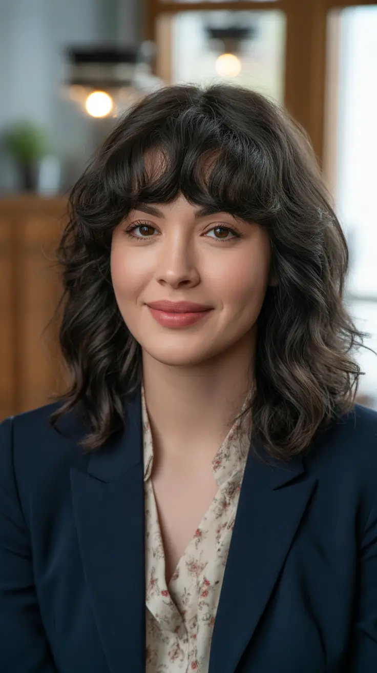 Short Bob Soft Tousled Bob With Airy Fringe