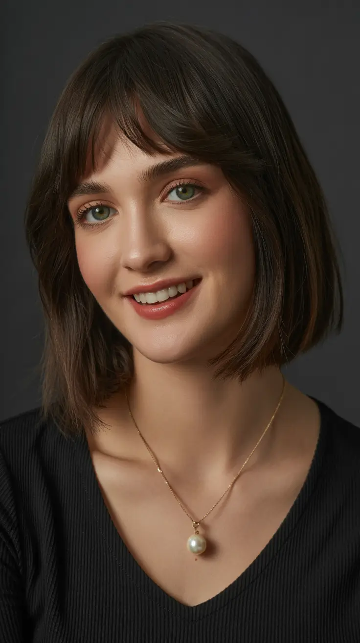 Shape Bob Classic Chin-Length Bob With Soft Baby Bangs