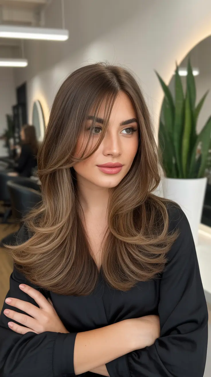 Long Sleek Layers With Face-Framing Flow