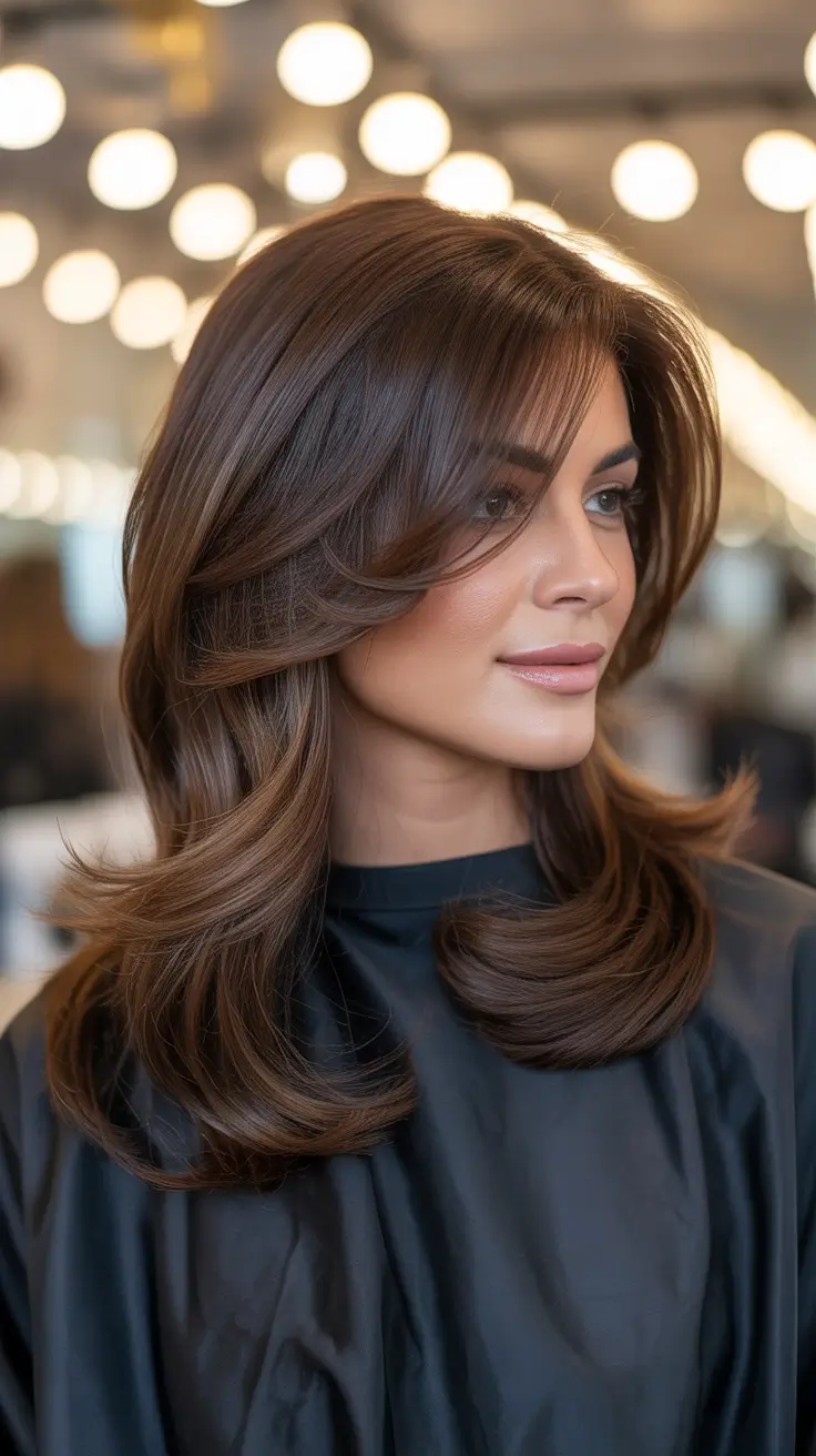 Medium Shiny Layers With Dimensional Movement